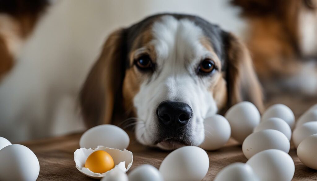 Risico's van eierconsumptie bij honden