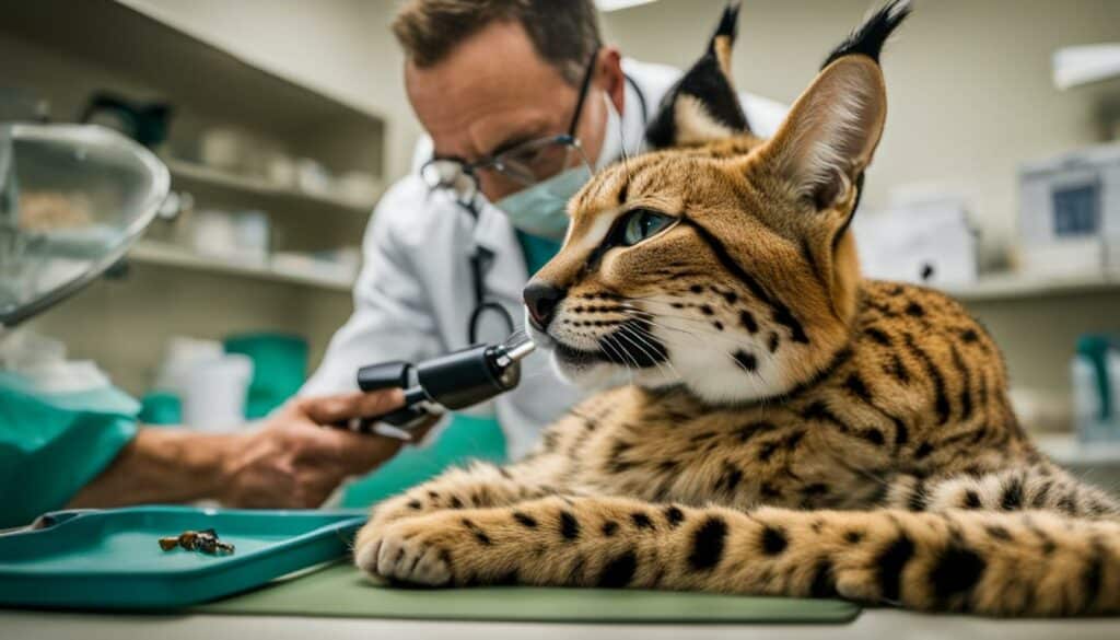 Gezondheidszorg voor serval katten