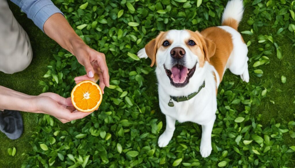 Sinaasappels veilig aan honden geven