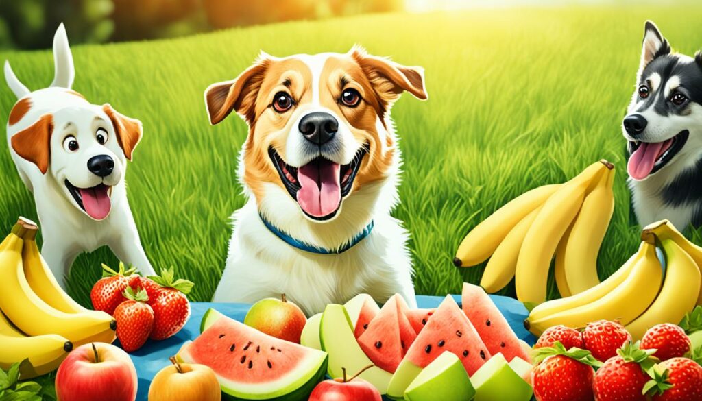 fruit als gezonde snacks voor honden