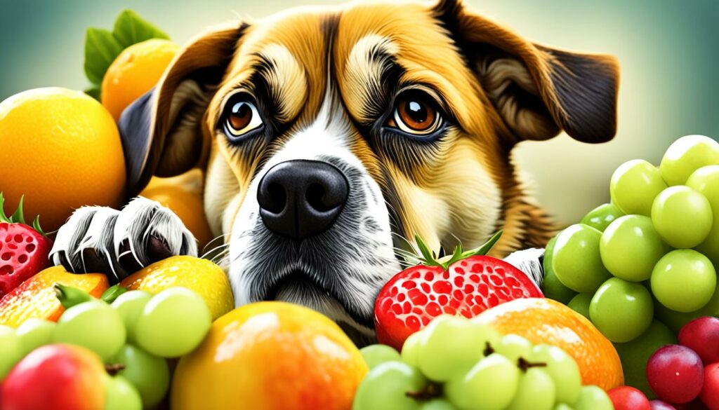 giftig fruit voor honden