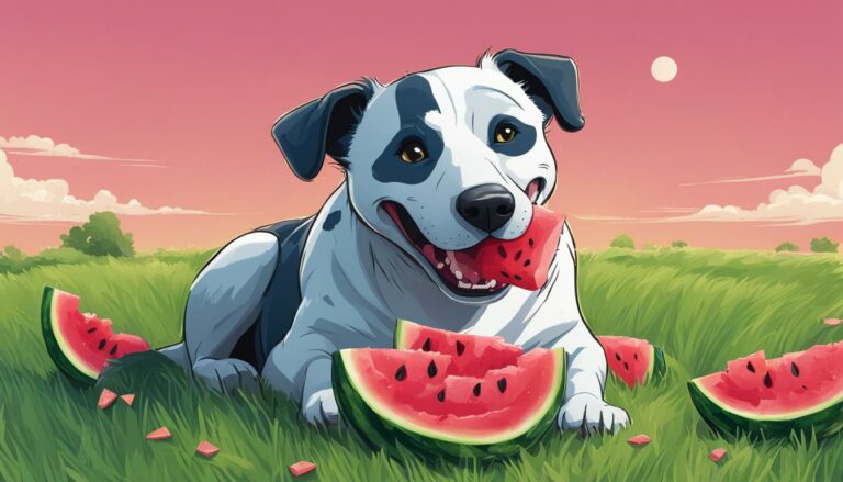 Mag een hond watermeloen schil eten?