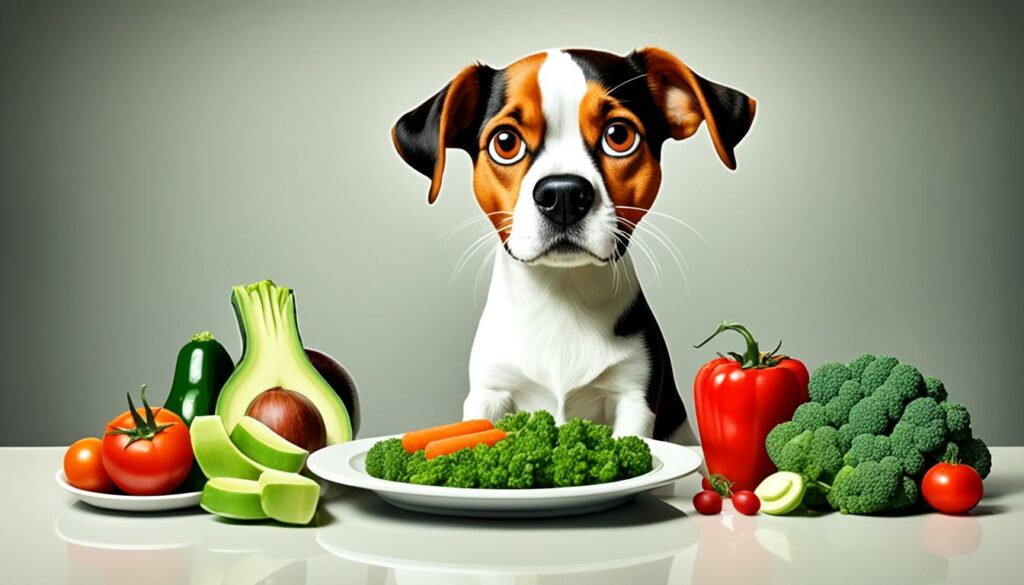 Schadelijke groenten voor honden