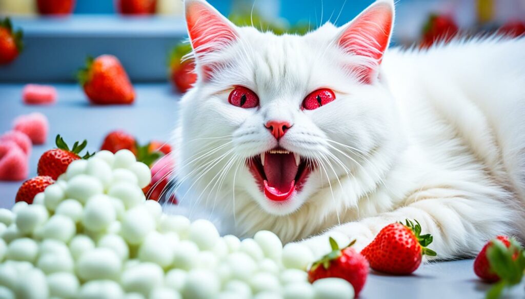 allergische reacties op aardbeien bij katten