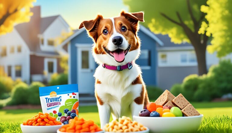hond met gezonde snacks