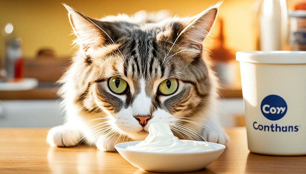 katten yoghurt geven