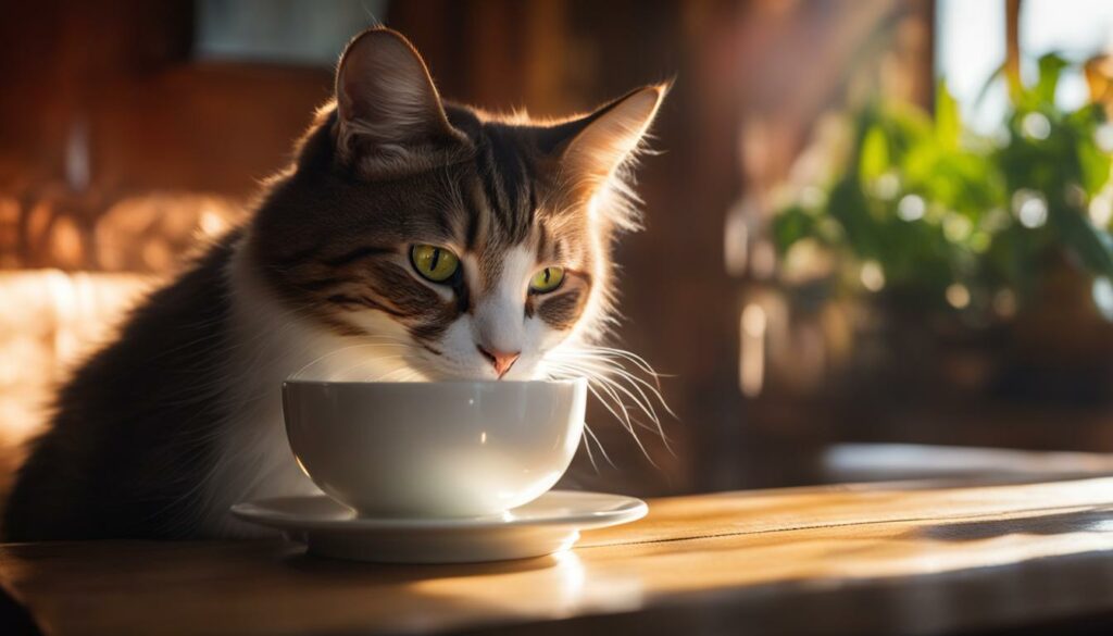 mogen katten koffiemelk drinken