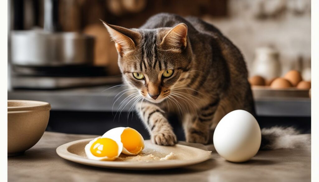 mogen katten rauw ei eten