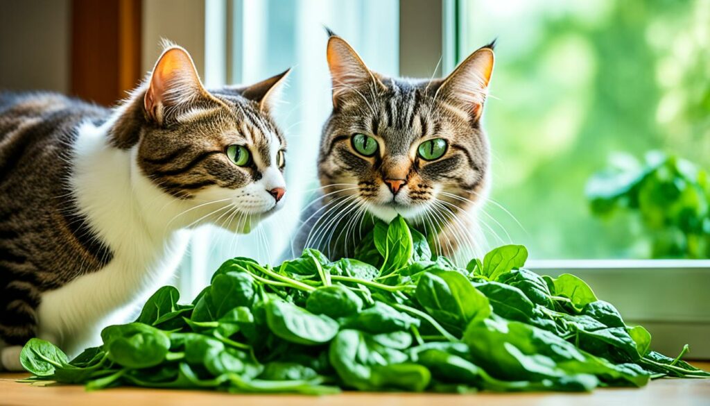 mogen katten spinazie eten