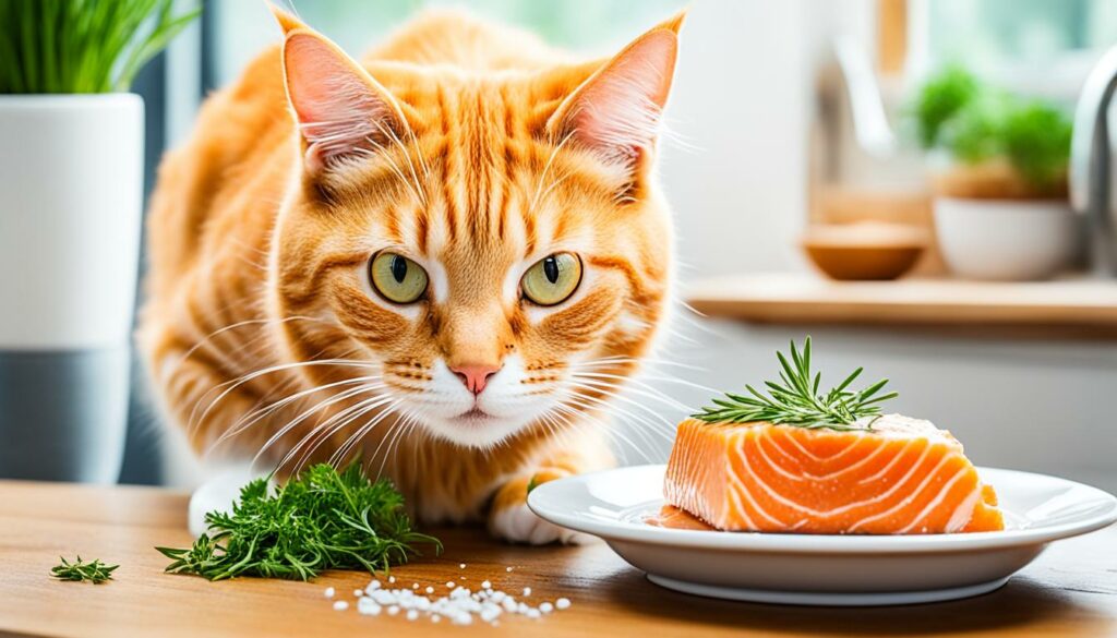 mogen katten zalm eten