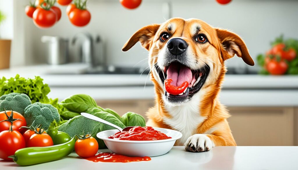 veiligheid tomatensaus voor honden