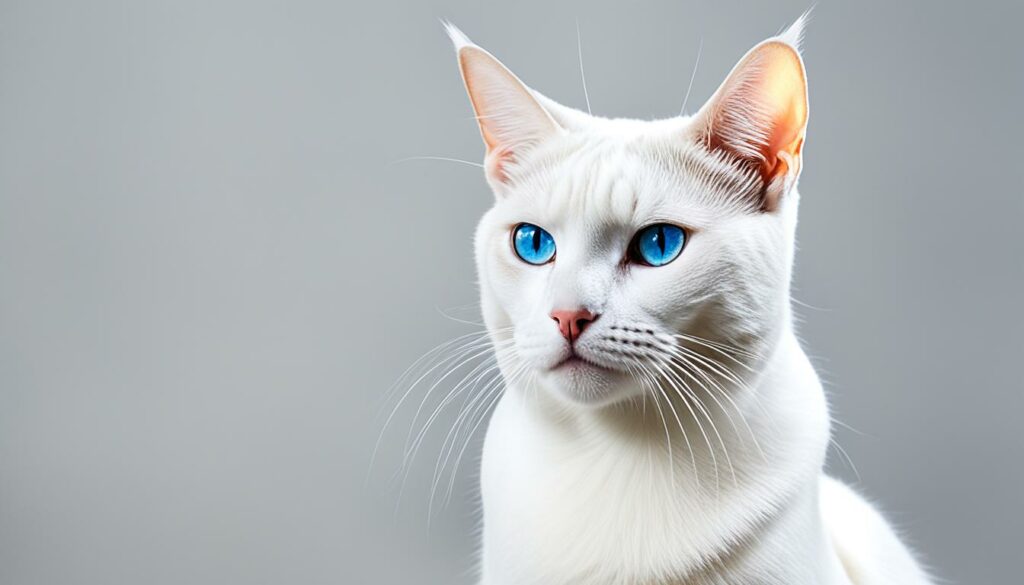 witte Thaise kat